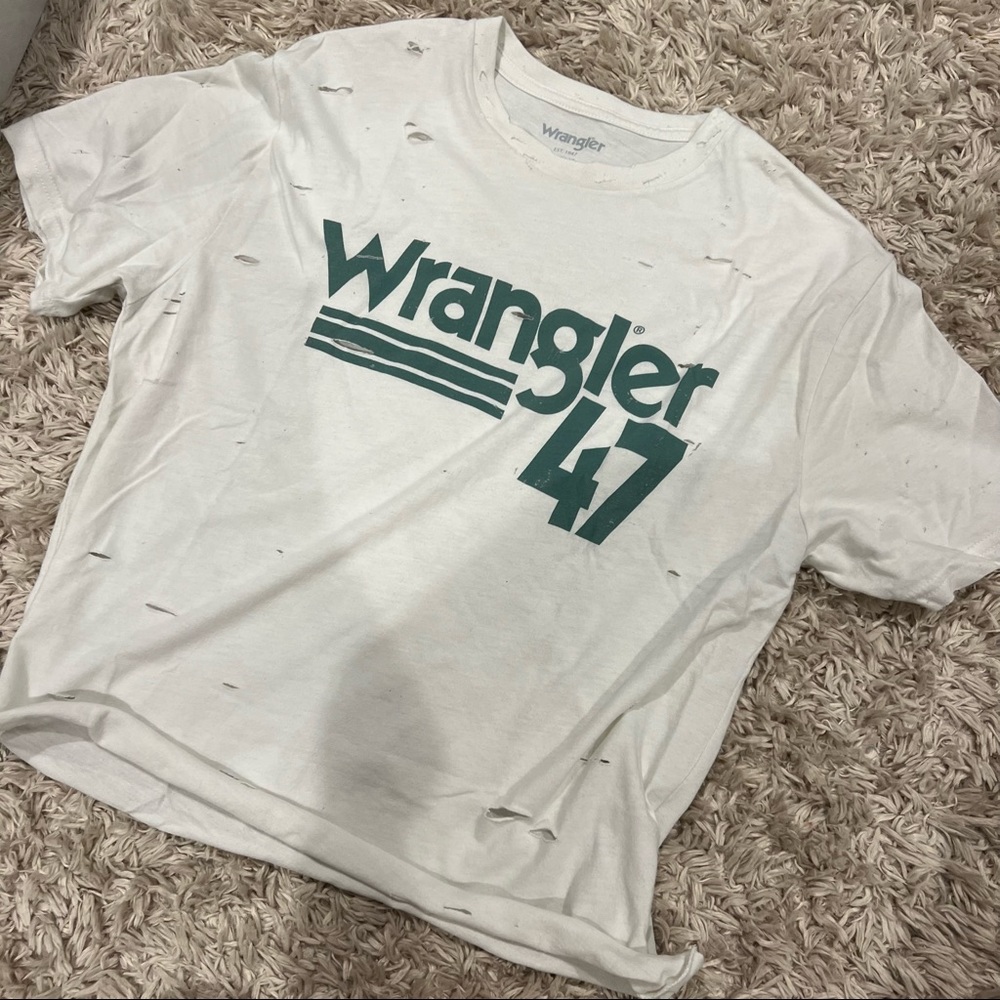 Distressed Wrangler Tee